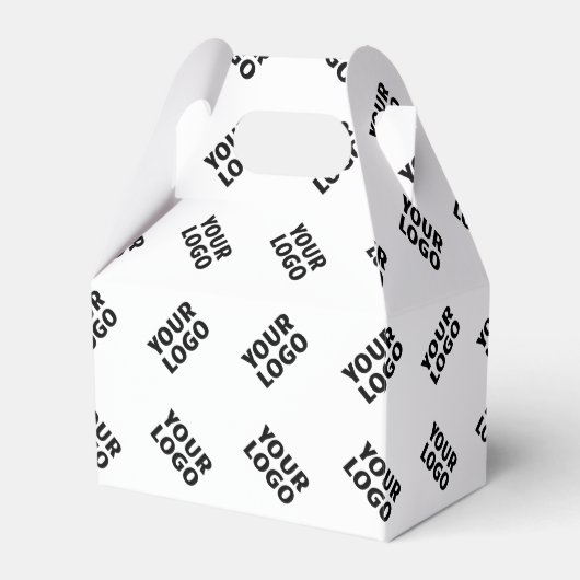 Uw Logo | eenvoudig afwisselend herhalingspatroon Bedankdoosjes (Voorkant Zijde)