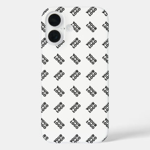 Uw Logo eenvoudig afwisselend herhalingspatroon iPhone 16 Hoesje