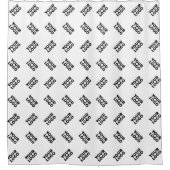 Uw Logo | eenvoudig afwisselend herhalingspatroon Douchegordijn (Voorkant)