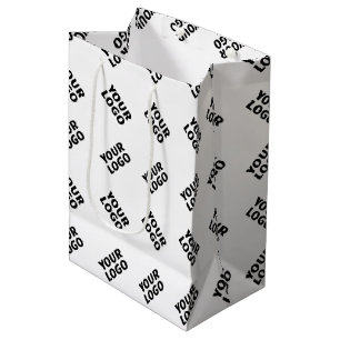 Uw Logo   Eenvoudig Alternerend Herhalend Patroon Medium Cadeauzakje