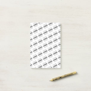 Uw logo eenvoudig herhalend diagonaal patroon post-it® notes