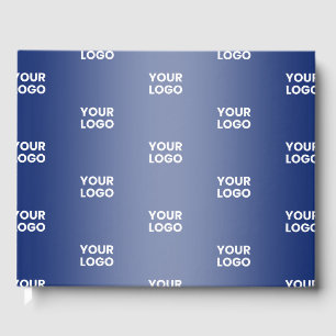 Uw Logo Eenvoudige Herhalende Logo Navy Blue Gradi Gastenboek