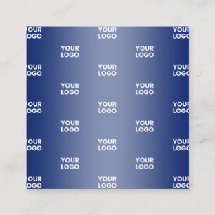 Uw Logo Eenvoudige Herhalende Logo Navy Blue Gradi Informatiekaartje