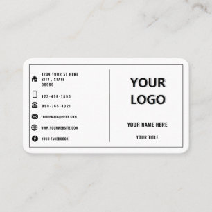 Uw Logo elegant design, speciaal ontwikkeld Visitekaartje