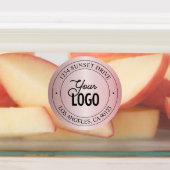 Uw Logo | Elegant Faux Roos Gold Waterdicht Labels (Aangebracht)