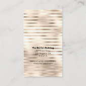 Uw Logo, elegant, professioneel platina gestript Visitekaartje (Achterkant)