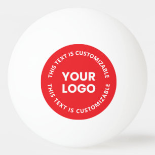 Uw logo/elke geüploade afbeelding & cirkelvormige pingpongballen