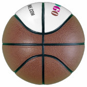 Uw Logo en aangepaste tekst bedrijf basketbal (Rechts)