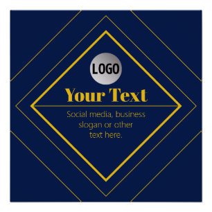 Uw logo en aanpasbare ontwerpsjabloon perfect poster