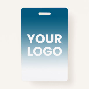 Uw Logo en bewerkbare achtergrondkleurverloop Badge
