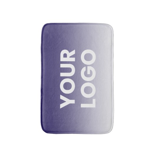 Uw Logo en bewerkbare achtergrondkleurverloop Badmat (Voorkant Verticaal)
