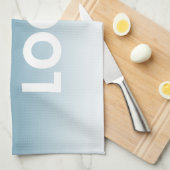 Uw Logo en bewerkbare achtergrondkleurverloop Theedoek (Quarter Fold)