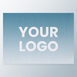 Uw Logo en bewerkbare achtergrondkleurverloop Tissuepapier