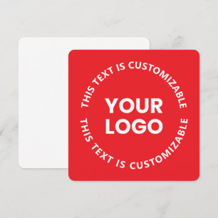 Uw Logo/eventuele geüploade Afbeelding en circulai Notitiekaartje