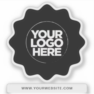 Uw Logo Eyecatching Border Wissen Uitgesneden Stic Sticker