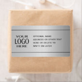 UW LOGO | Faux Silver Metal & optionele tekst Etiket (Insitu)