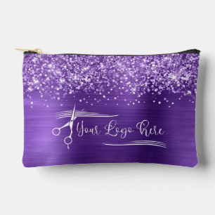 Uw Logo Glitterig Amethist Glam Etui