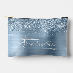 Uw Logo Glitterig Lichtblauw Glam Etui