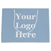 Uw Logo Here Sjabloon Baby Blauw Grote Geschenktas Groot Cadeauzakje (Voorkant)