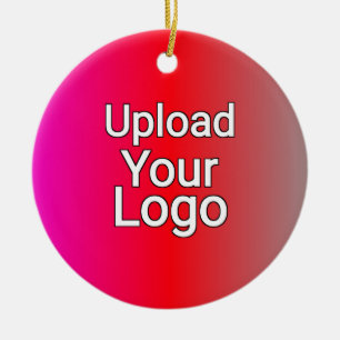 Uw Logo Hier – Aangepast Bedrijfsleven Keramisch Ornament