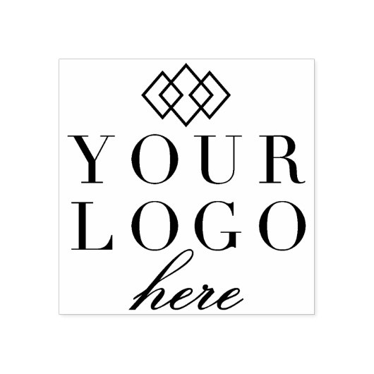 Uw Logo hier aangepaste rubberen stempel & inktset (Afrduk)