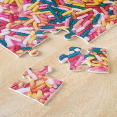 Uw Logo hier | Aangepaste springen Jigzaag Puzzle Legpuzzel (Zijkant)