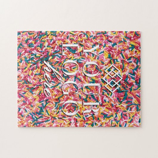 Uw Logo hier | Aangepaste springen Jigzaag Puzzle Legpuzzel (Horizontaal)