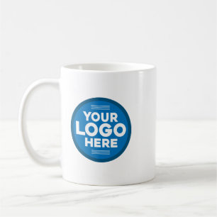 Uw logo hier Aangepaste Zakelijke Logo Merk Koffie Koffiemok