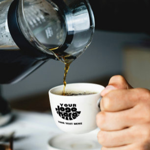Uw Logo Hier Bedrijfs Merk Corporate Espresso Kop