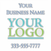 Uw Logo hier, bedrijfsnaam Promo, DIY vs 2 Sticker (Voorkant)