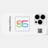 Uw Logo hier & Bedrijfsnaam Promotionele QR Code Case-Mate iPhone Case (Achterkant (horizontaal))
