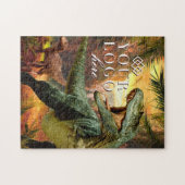 Uw Logo hier | Custom Dinosaur Jigzaag Puzzle Legpuzzel (Horizontaal)