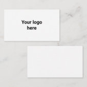 uw logo hier eenvoudig minimaal klassiek informatiekaartje (Voorkant / Achterkant)