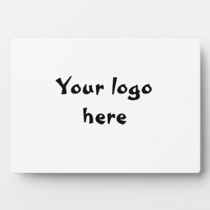 uw logo hier eenvoudig minimaal klassiek teken fotoplaat