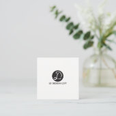 Uw Logo hier, eenvoudig,  visitekaartje (Staand voorkant)