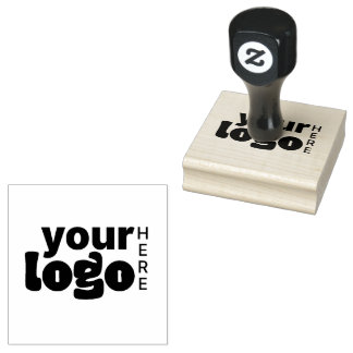 Uw Logo hier eenvoudige moderne minima Rubberstempel