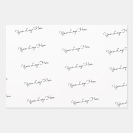 Uw Logo hier Inpakpapier Vel