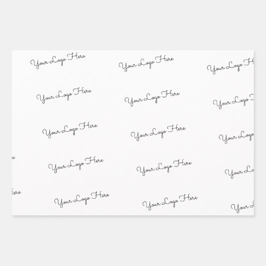 Uw Logo hier Inpakpapier Vel (Voorkant)