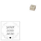 Uw Logo hier Kerstkrans Rubber Stamp Rubberstempel (Gestempeld)