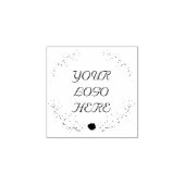 Uw Logo hier Kerstkrans Rubber Stamp Rubberstempel (Afrduk)