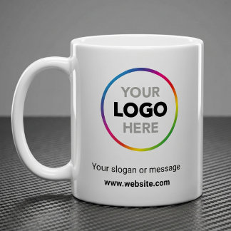 Uw Logo Hier Promotiebeker | Website & Slogan Koffiemok