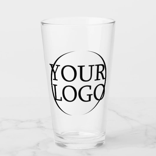 Uw Logo hier Schattige Funny Creëer Uw eigen ontwe Glas (Voorkant)
