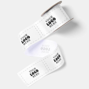 Uw logo hier zakelijke bedrijfs-cadeaus wit lint