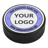 Uw Logo Hockey Puck Voorbeeld met aangepaste tekst (3/4)