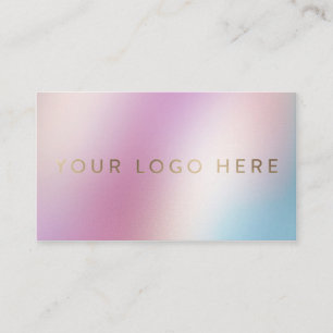 Uw Logo Holographic Unicorn Modern Feminine Visitekaartje