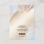 Uw logo juwelen-ketting oorenkaart visitekaartje (Achterkant)