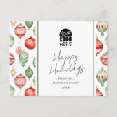 Uw Logo kerstgroeten Briefkaart (Voorkant)