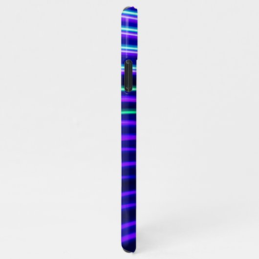 Uw Logo, kleurrijk gebogen licht, DIY-naam wit iPhone Hoesje (Rechterkant)