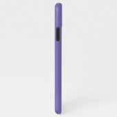 Uw Logo/kunst/foto, witte scriptnaam, Periwinkle iPhone Hoesje (Rechterkant)