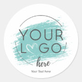 Uw Logo-merk promotionele custom Ronde Sticker (Voorkant)